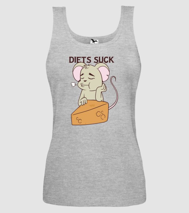 Șoricel diet model gri pe tricou