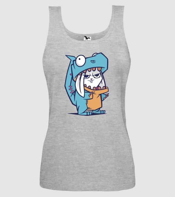 Costum de dinozaur model gri pe tricou