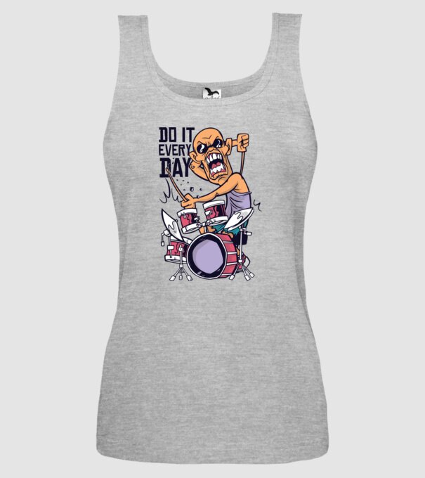 Bate tobele în fiecare zi model gri pe tricou