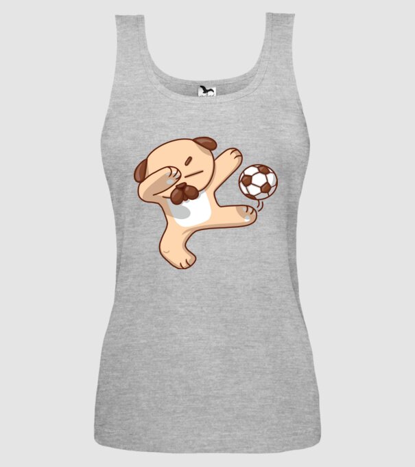 Cățel fotbalist DAB model gri pe tricou