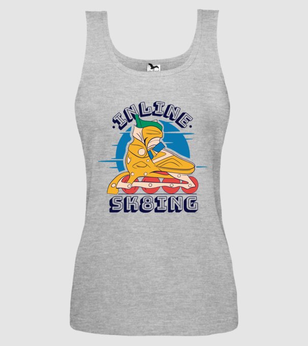 Skate Sk8 model gri pe tricou