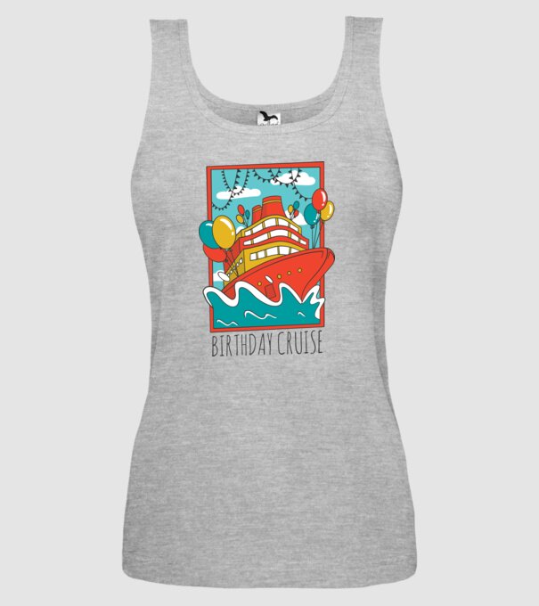 Croazieră model gri pe tricou