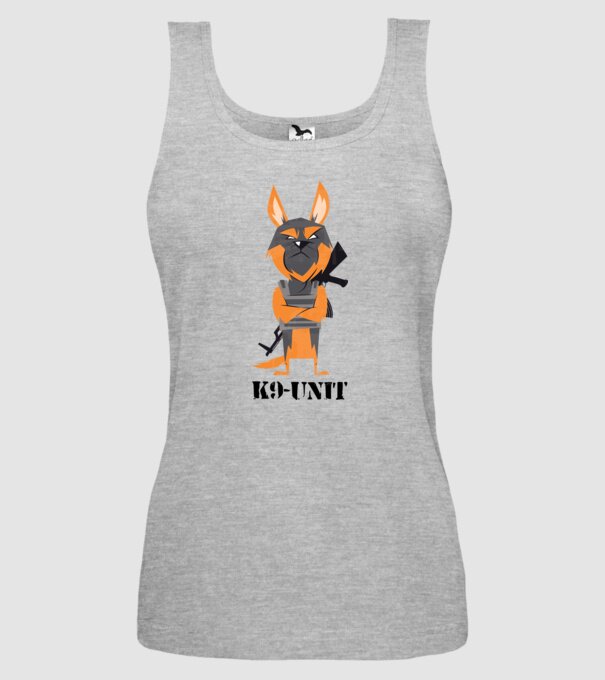 Unitatea K9 - Câine polițist model gri pe tricou