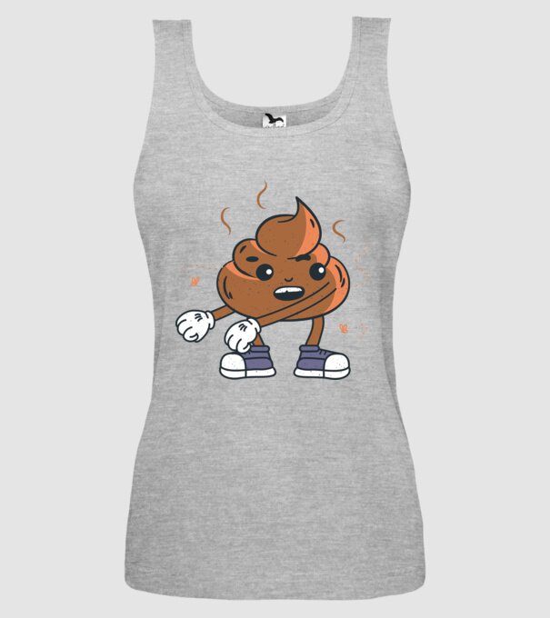 Căcat DAB model gri pe tricou