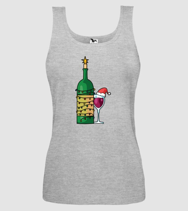Vin de Crăciun model gri pe tricou