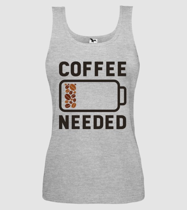Am nevoie de cafea model gri pe tricou