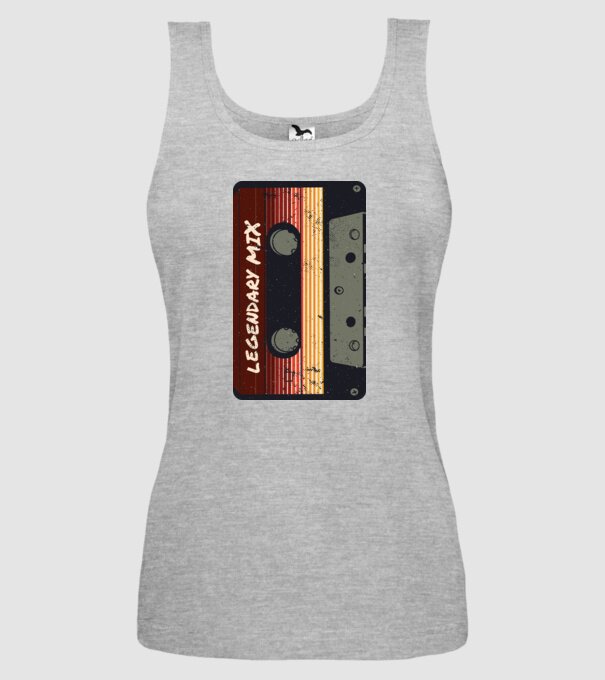 Casetă Legendary Mix model gri pe tricou