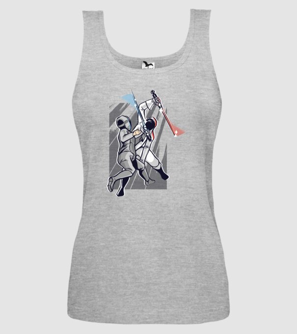 Sabie laser scrimă model gri pe tricou