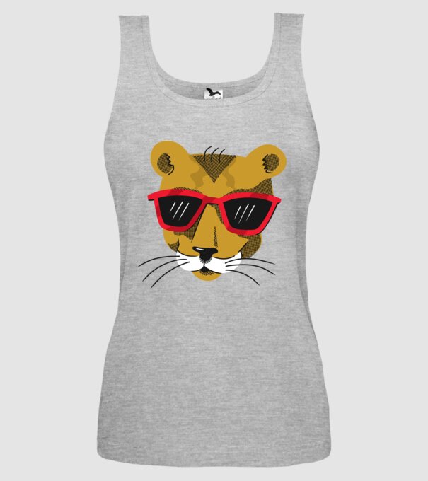 Leu cool model gri pe tricou
