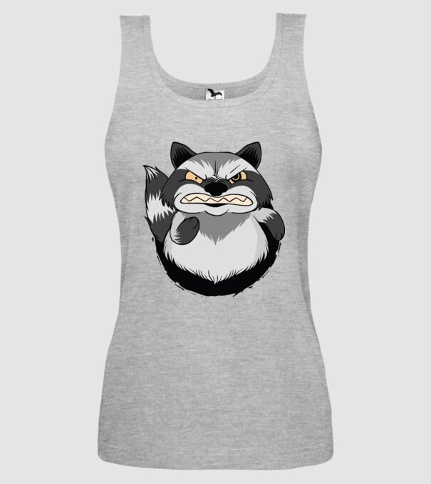 Raton furios model gri pe tricou