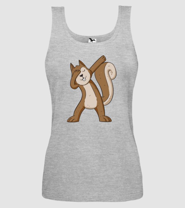 Veverița DAB model gri pe tricou