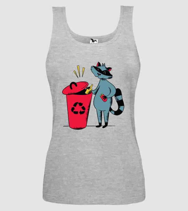 Reciclare Raton model gri pe tricou