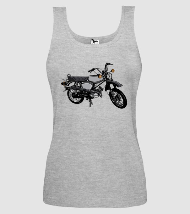 Motocicletă model gri pe tricou