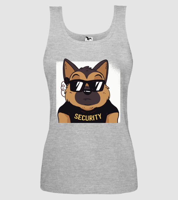 Ciobănesc german Security tricou amuzant cu Câine model gri pe tricou
