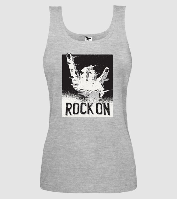 Rock On model gri pe tricou