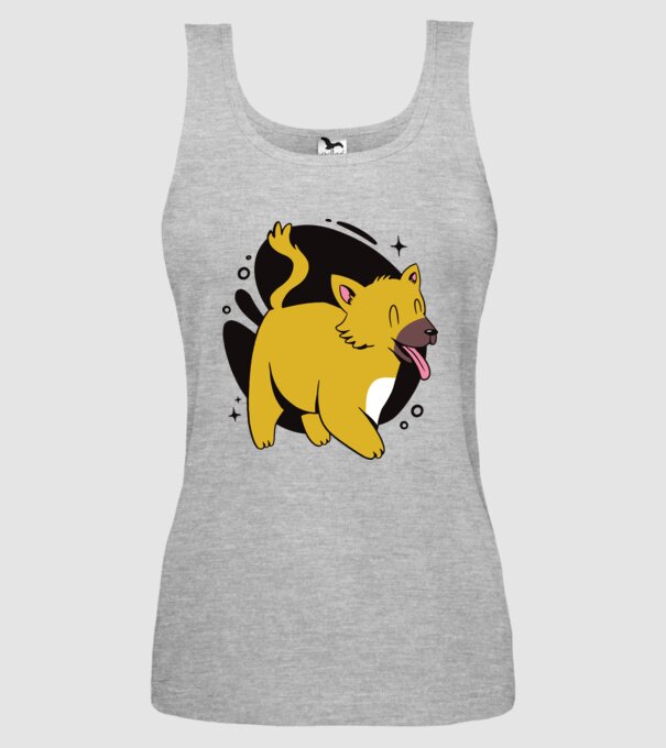 Vulpe model gri pe tricou