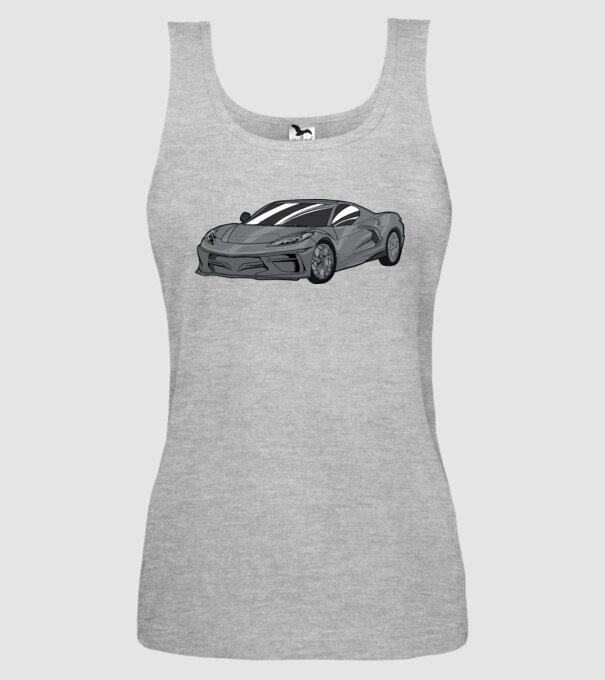 Mașină sport model gri pe tricou