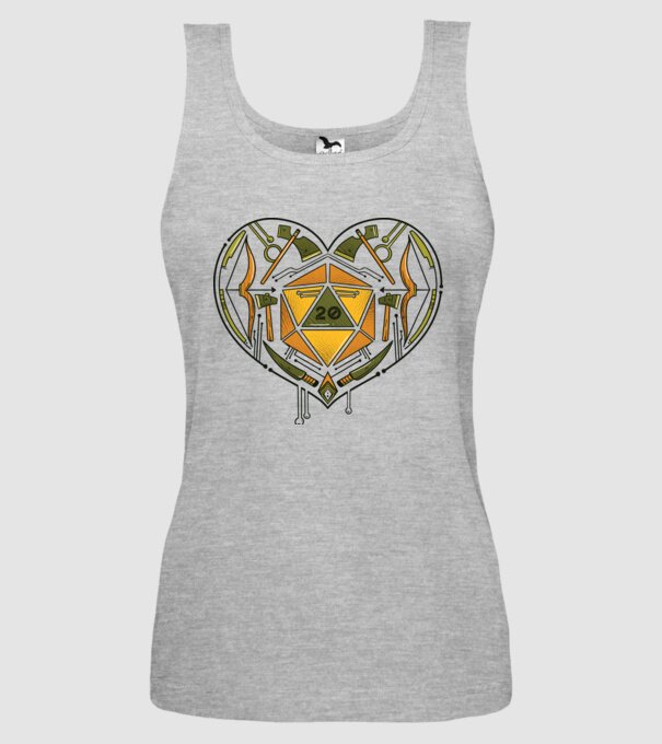 Joc de rol Dragoste model gri pe tricou