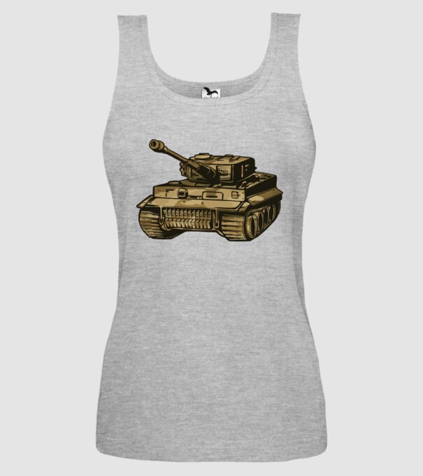 Tanc Mașină de luptă model gri pe tricou