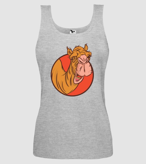 Cămilă model gri pe tricou