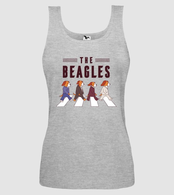 The Beagles model gri pe tricou