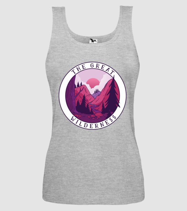 The Great Wilderness model gri pe tricou
