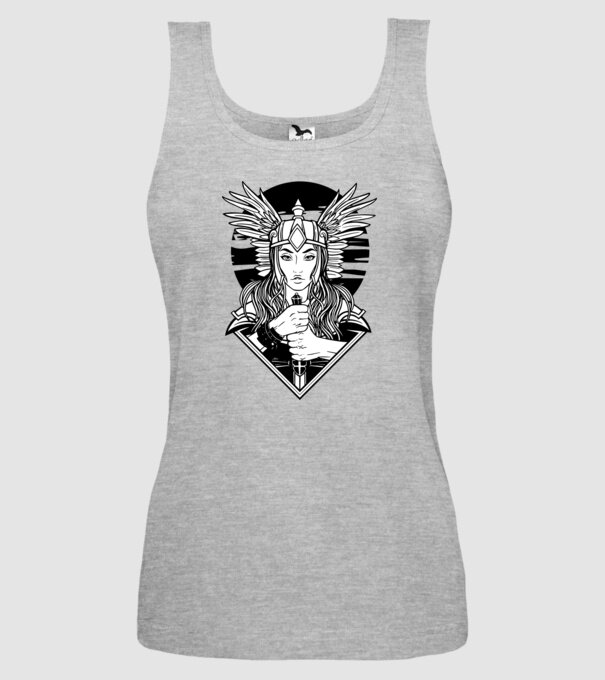 Zeița Valkyrie model gri pe tricou