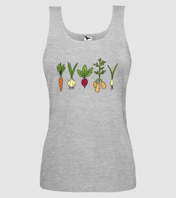 Legume model gri pe tricou