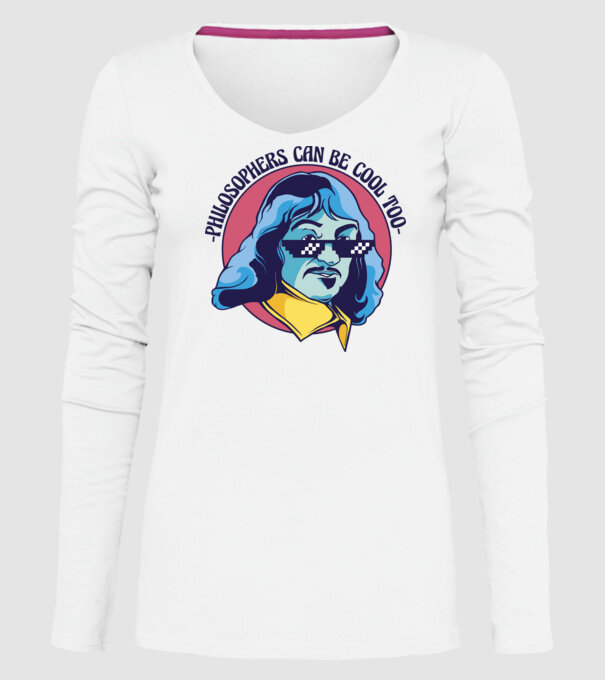 Chiar și Filozofii pot fi cool model alb pe tricou