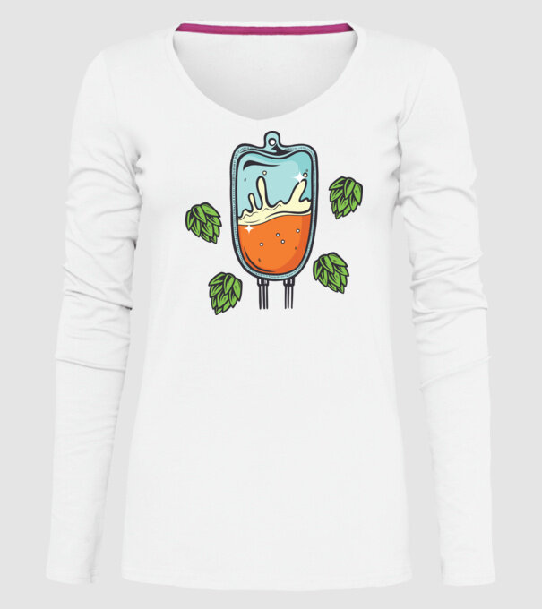 Grupa mea de sânge este IPA model alb pe tricou