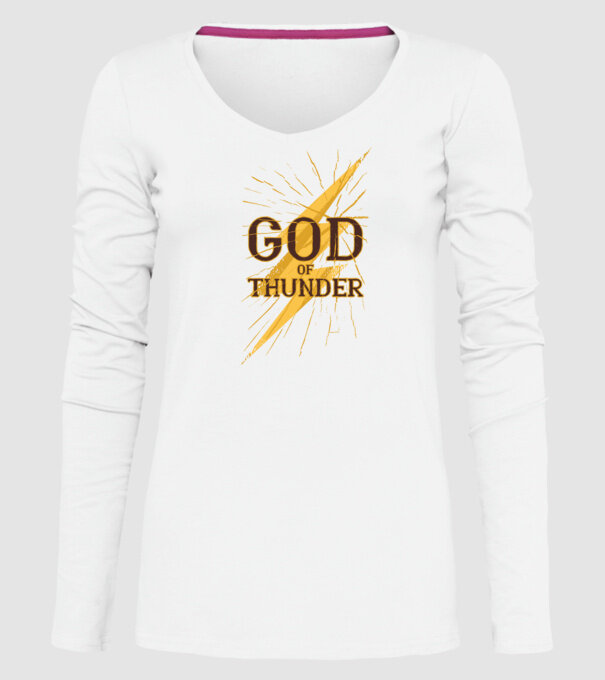 Zeul Fulgerului model alb pe tricou