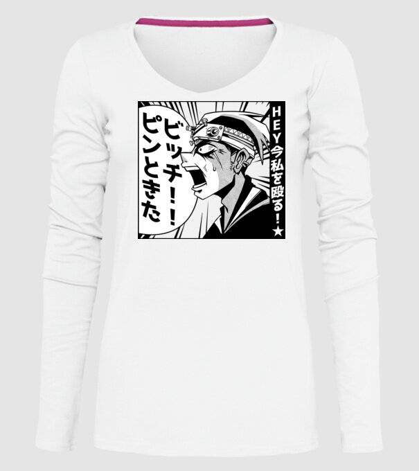 Cap Anime Manga model alb pe tricou