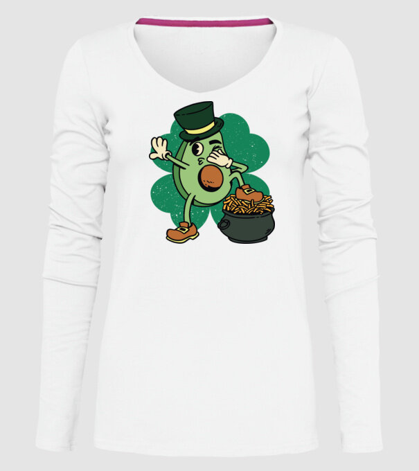 Avocado St. Patrick DAB model alb pe tricou