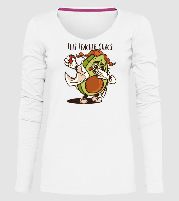 Profesor Avocado DAB model alb pe tricou