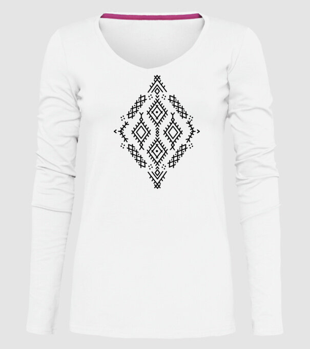 Berbere Symbol model alb pe tricou