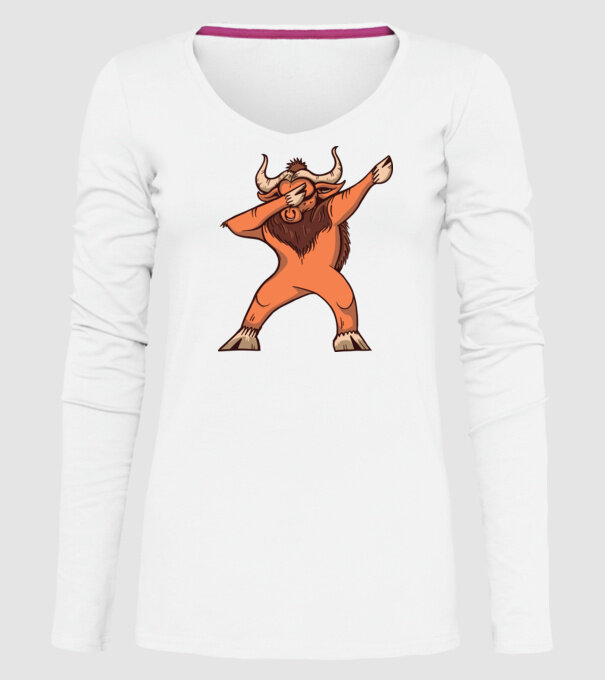 Bivol DAB model alb pe tricou