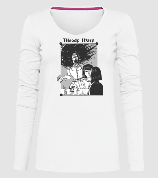 Bloody Mary model alb pe tricou
