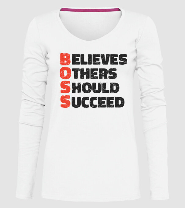 BOSS Șef model alb pe tricou