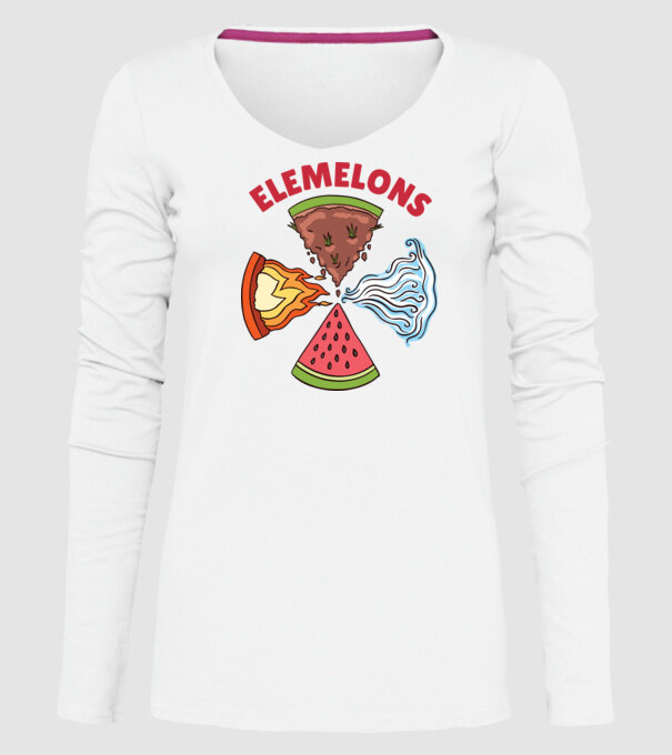 Elemente pepene model alb pe tricou
