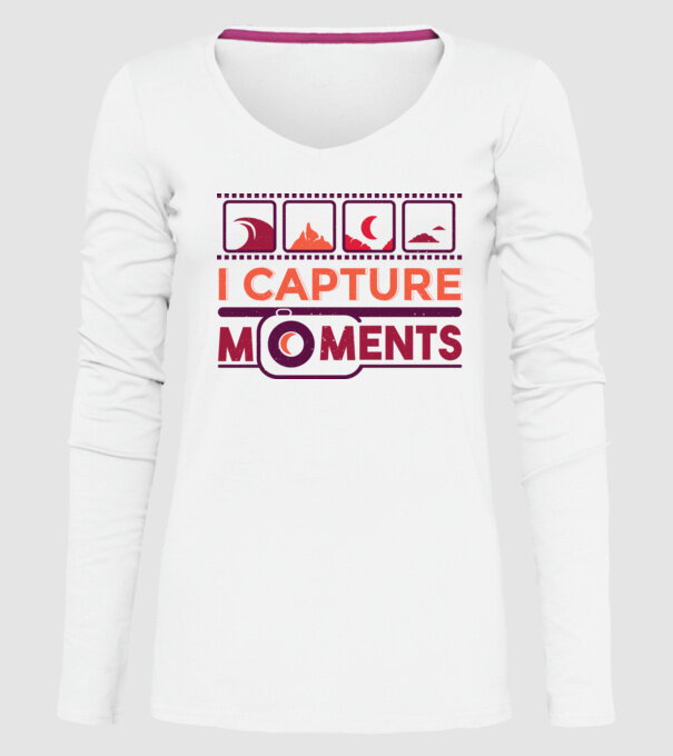 Prind momentele - Fotograf model alb pe tricou