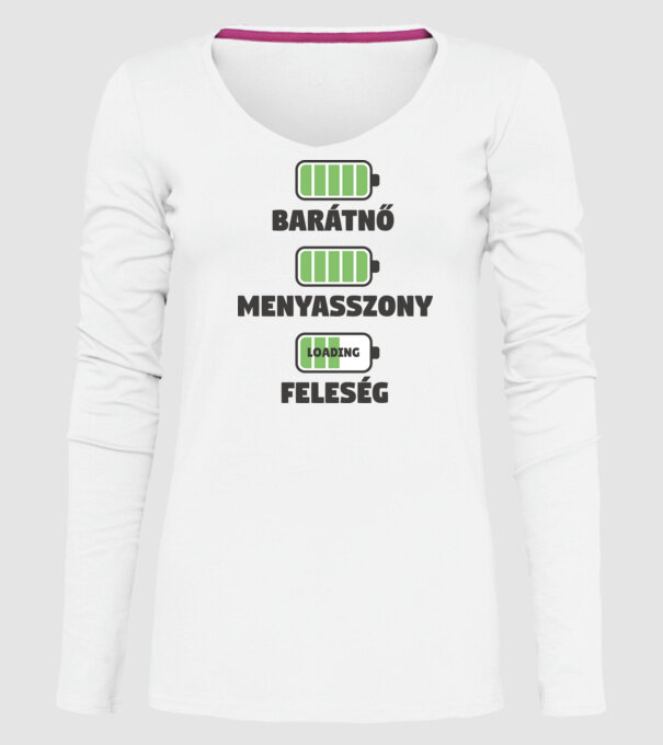 Soție model alb pe tricou
