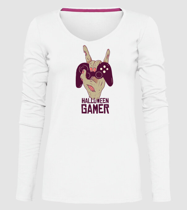 Halloween Gamer tricou Zombie model alb pe tricou