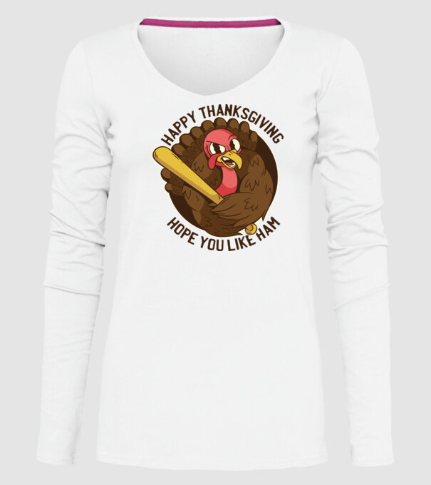 Happy Thanksgiving - Hope you like Ham model alb pe tricou