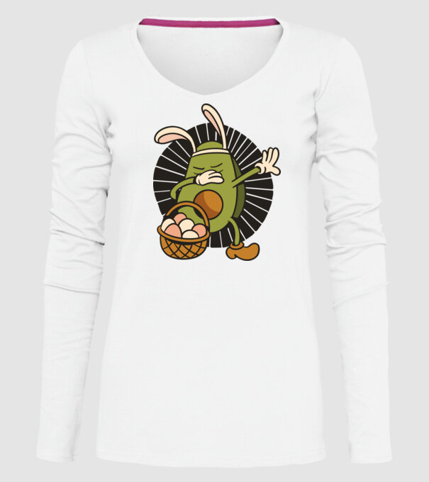 Avocado de Paște DAB model alb pe tricou