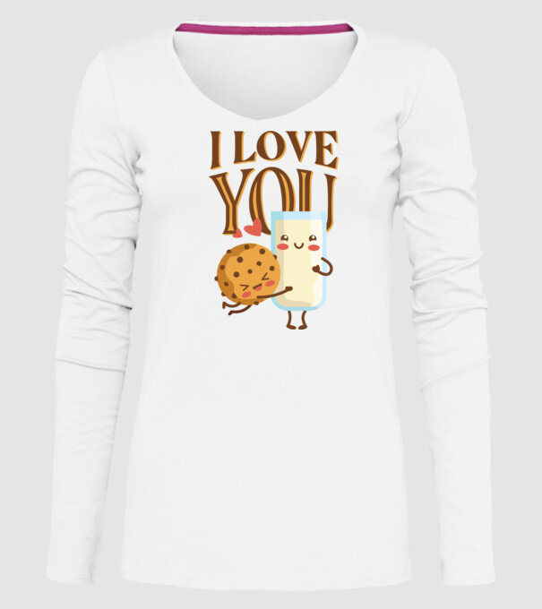 'I Love You tricou drăguț cuplu pentru Valentine''s Day' model alb pe tricou