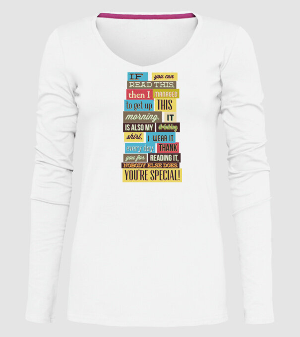 If you can read this then i managed to get up this morning model alb pe tricou