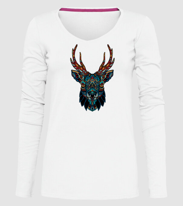 Elan model alb pe tricou