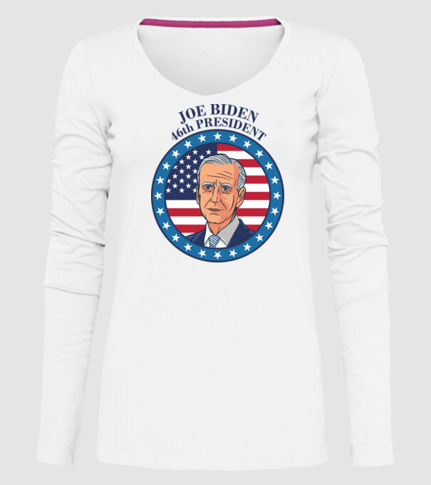 Joe Biden cel de-al 46-lea președinte al SUA model alb pe tricou