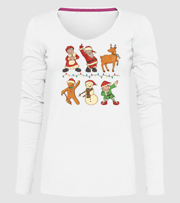 Crăciun DAB model alb pe tricou