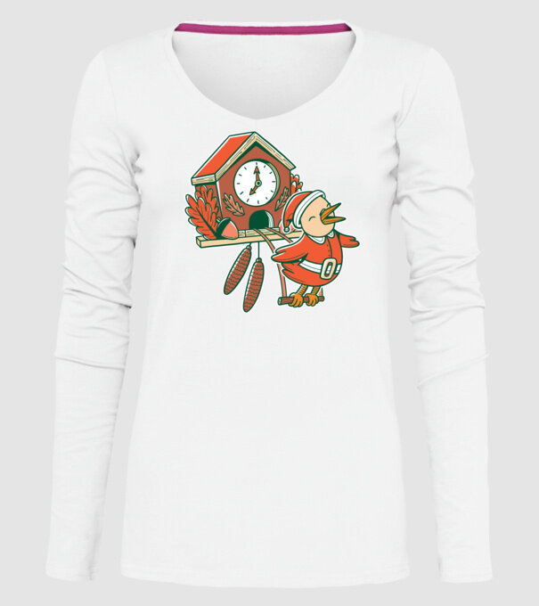 Cuc de Crăciun model alb pe tricou